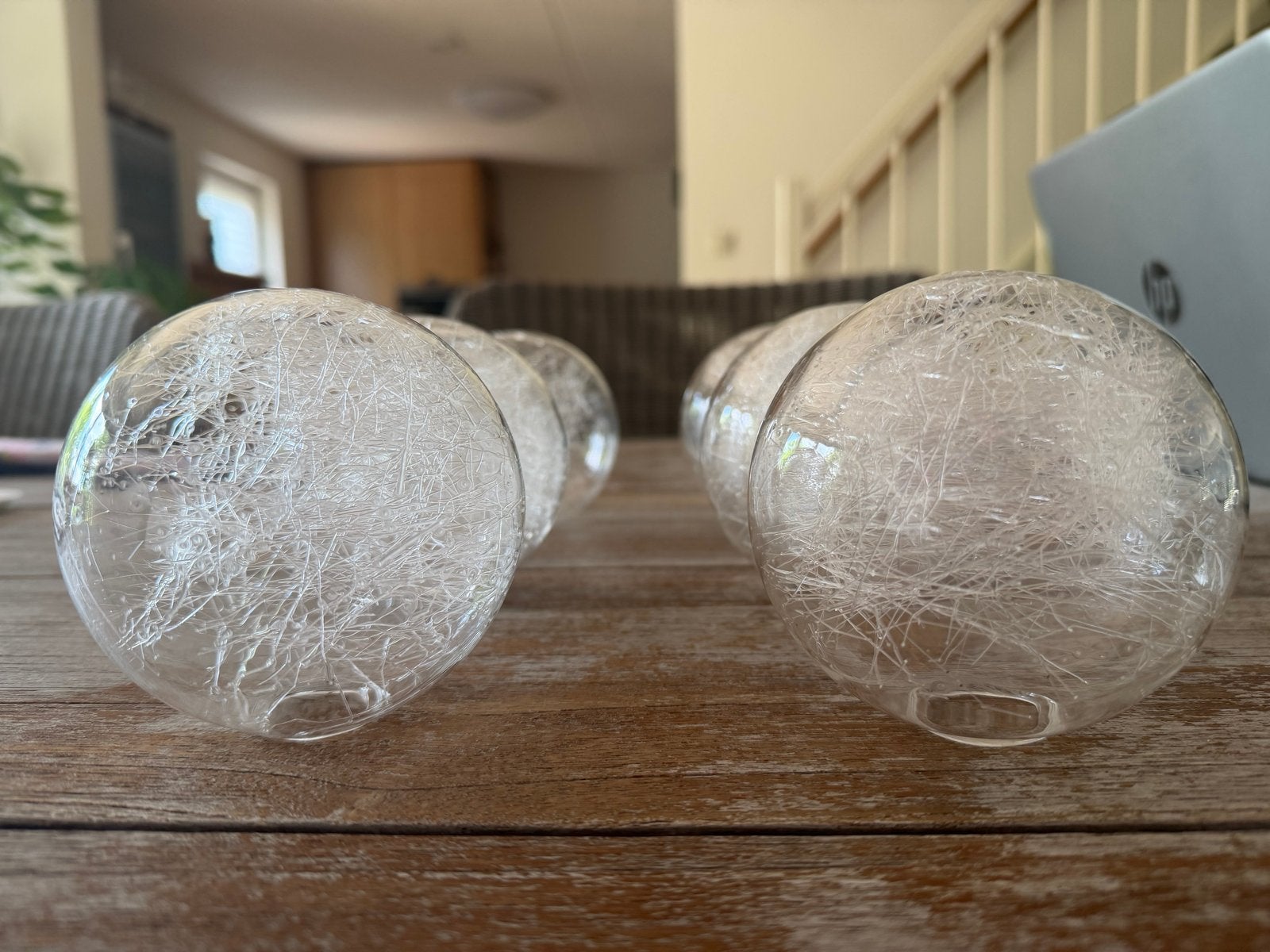 6 stuks reserve glazen bollen voor lamp, Huis en Inrichting, Ophalen, Zo goed als nieuw