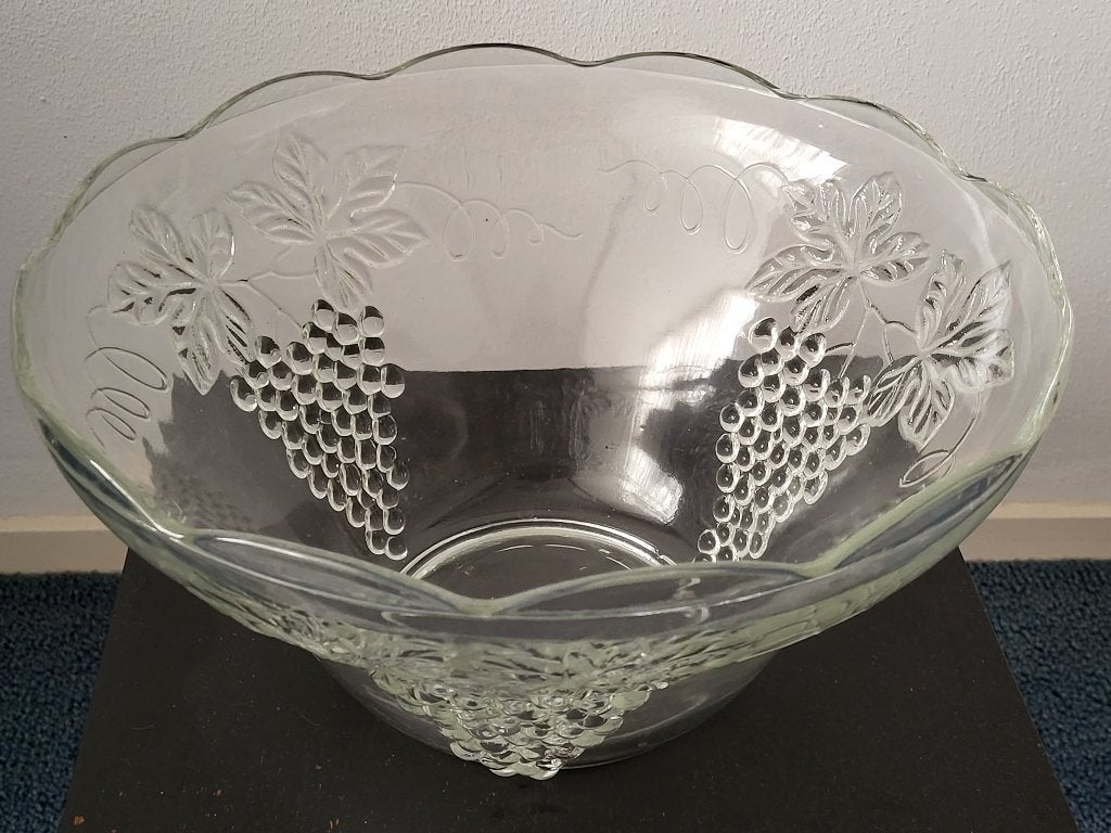 bowl schaal met koppen en lepel, Ophalen of Verzenden, Kunststof