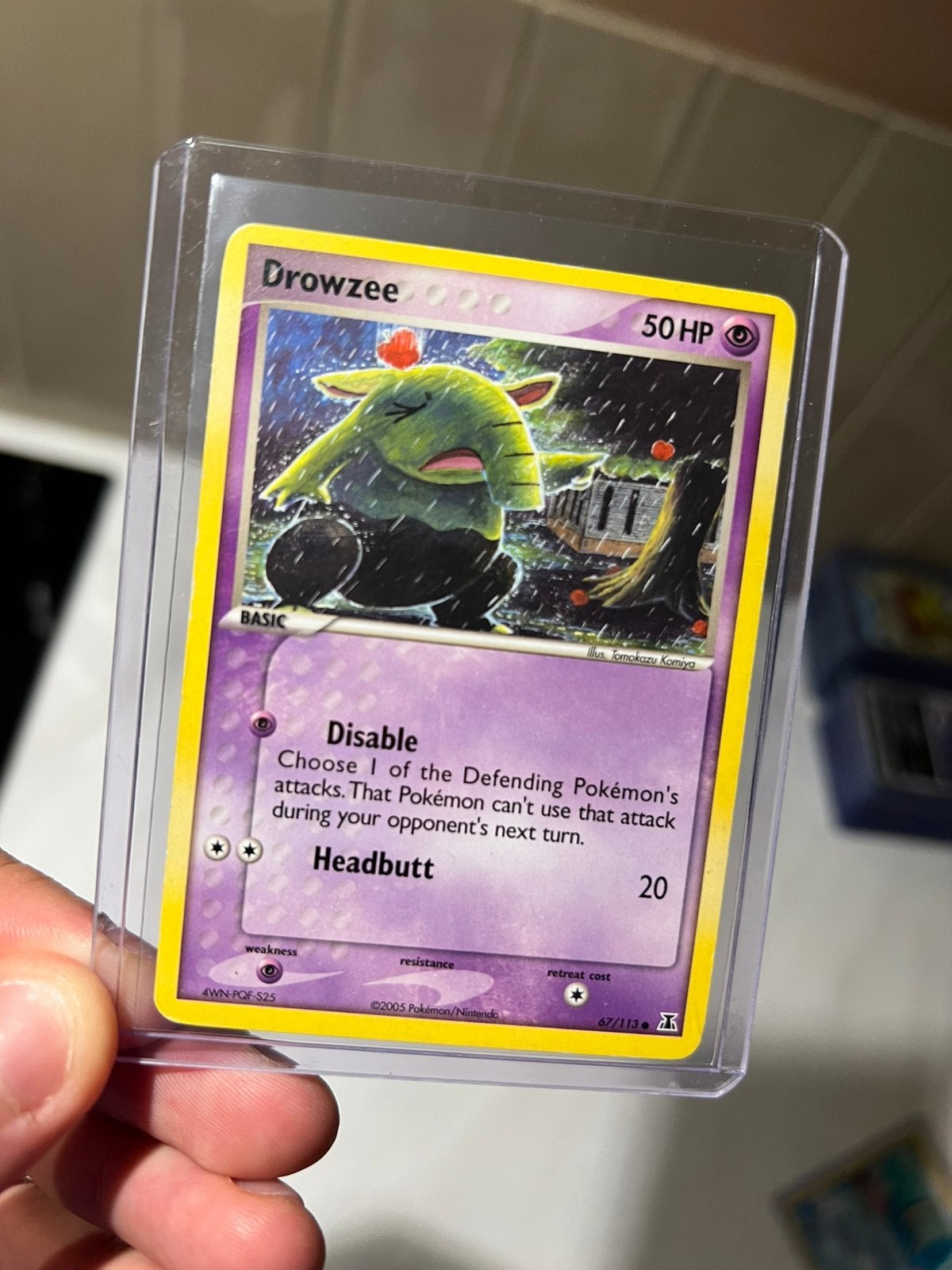 Pokemon kaart Drowzee #67, Ophalen of Verzenden, Gebruikt, Losse kaart