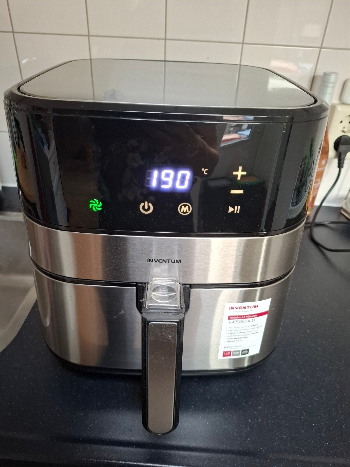 Inventum GF500HLD XXL Heteluchtfriteuse - Zo goed als nieuw, Ophalen, Zo goed als nieuw, Airfryer XXL, 1500 gram of meer
