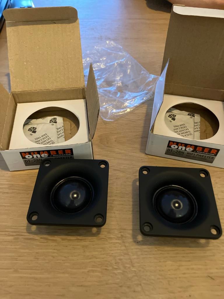 Number One by Monacor DT-28N HIFI Tweeters (2 stuks), Audio, Tv en Foto, Luidsprekers, Overige typen, Zo goed als nieuw, Minder dan 60 watt