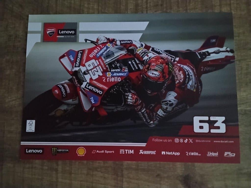 Persfoto kaart bagnaia ducati tt assen 2026, Verzamelen, Ophalen of Verzenden, Nieuw, Motoren