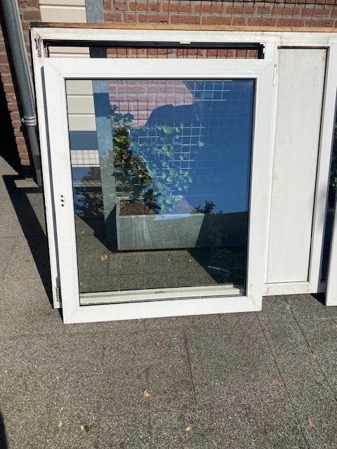Gebruikte gevelramen met dubbelglas, Ophalen, Gevelraam of Ruit, Gebruikt, 80 tot 120 cm