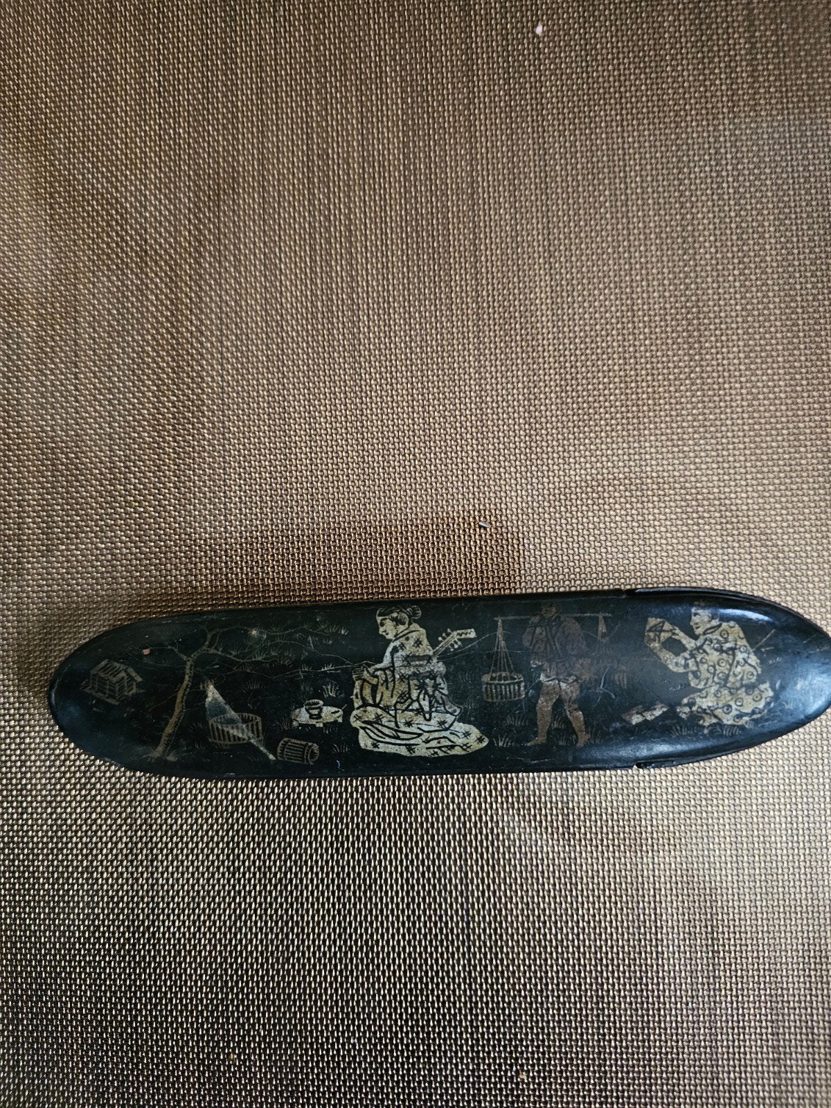Antieke leesbril met etui, Japans decor, Antiek en Kunst, Ophalen of Verzenden