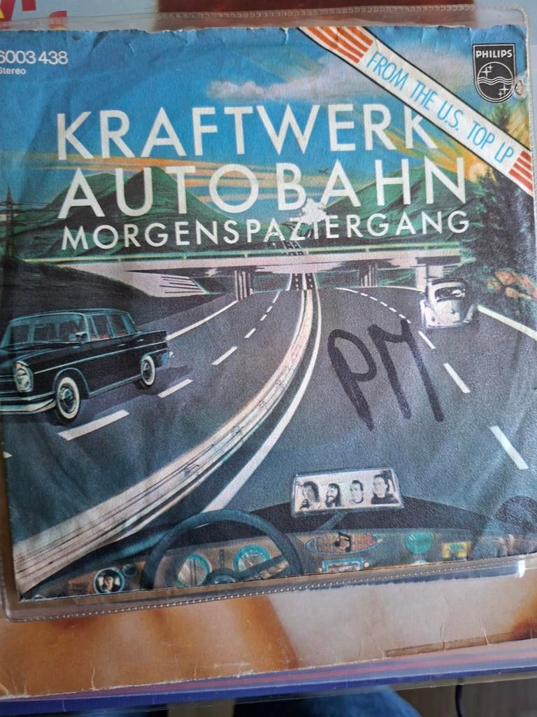 Kraftwerk - Autobahn / Morgenspaziergang 7 inch vinyl, Ophalen of Verzenden, Gebruikt, 7 inch