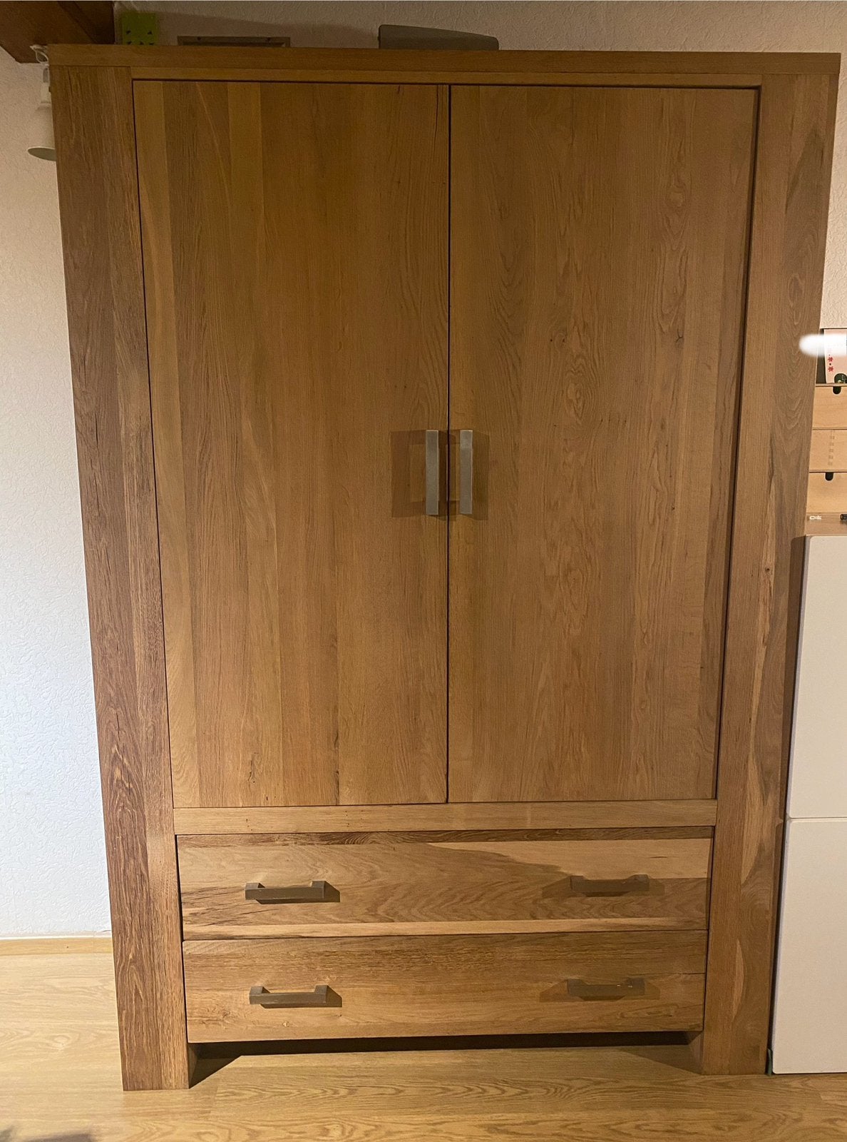 Mooie eiken houten kast, Ophalen, Gebruikt, Met deur(en), 200 cm of meer