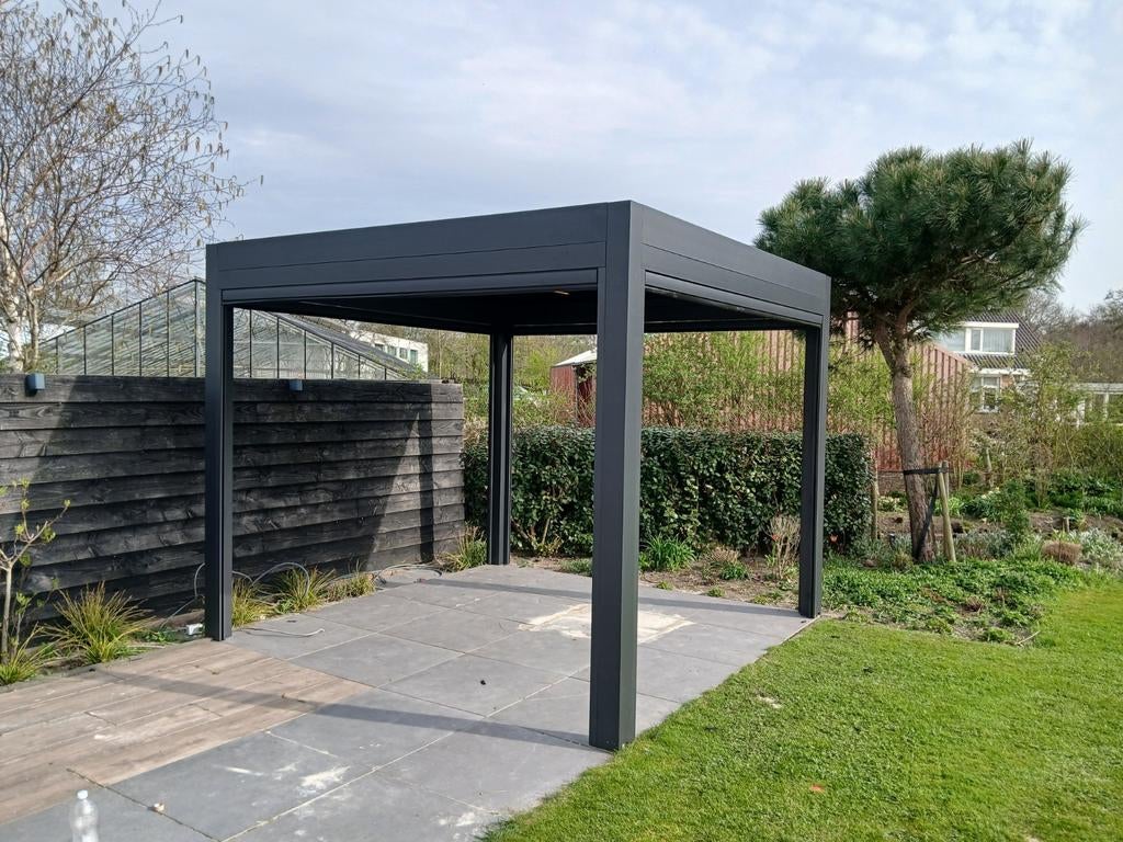 Lammellen overkapping - 3x3 m. - Aluminium - Louvre dak, Ophalen of Verzenden