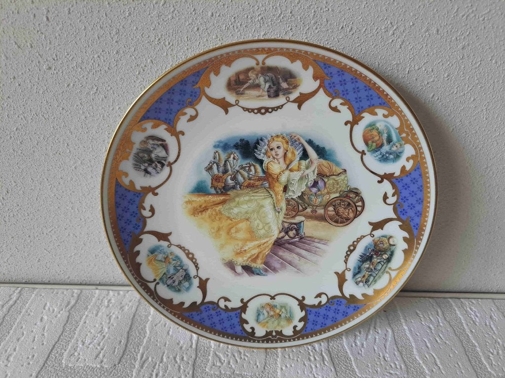 Assepoester Sprookje Wandbord Jégou Cinderella - D23 cm, Ophalen of Verzenden