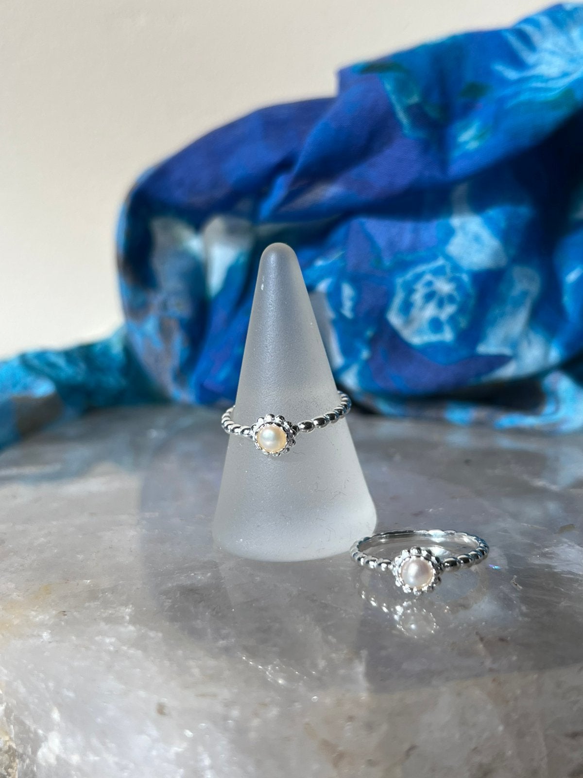 Parel zoetwater beschermt harmonie liefde geluk balans, Sieraden, Tassen en Uiterlijk, Ringen, Wit, Magnolia11, Nieuw, Ophalen of Verzenden