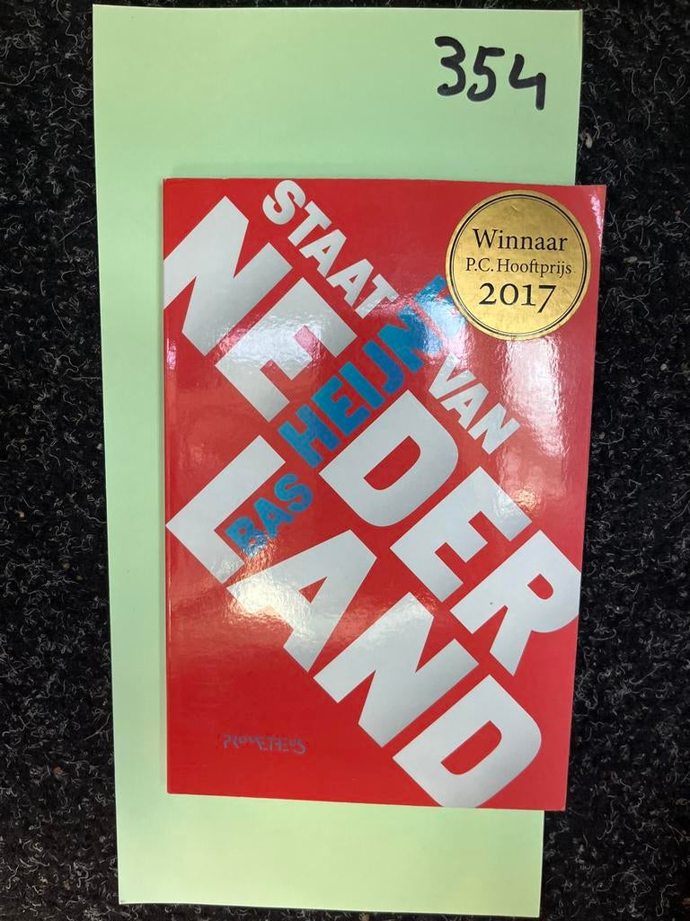 Staat van Nederland - Bas Heijne (P.C. Hooftprijs 2017), Ophalen of Verzenden, Zo goed als nieuw, Nederland
