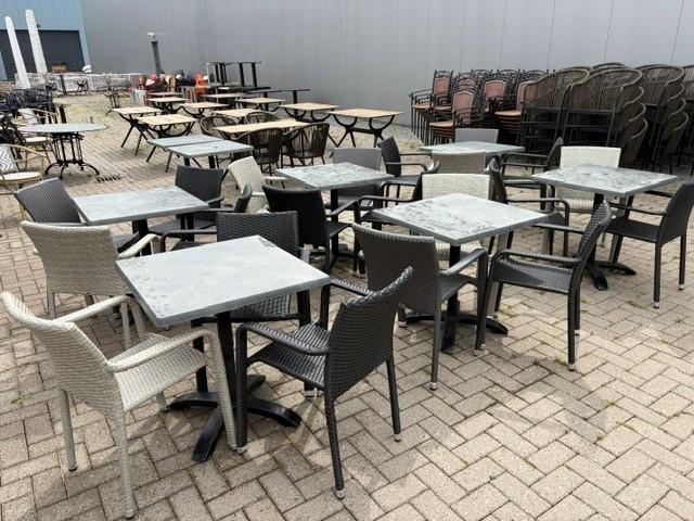 Gebruikte horeca terrasset, Zakelijke goederen, Horeca | Meubilair en Inrichting, Ophalen, Gebruikt, Meubilair