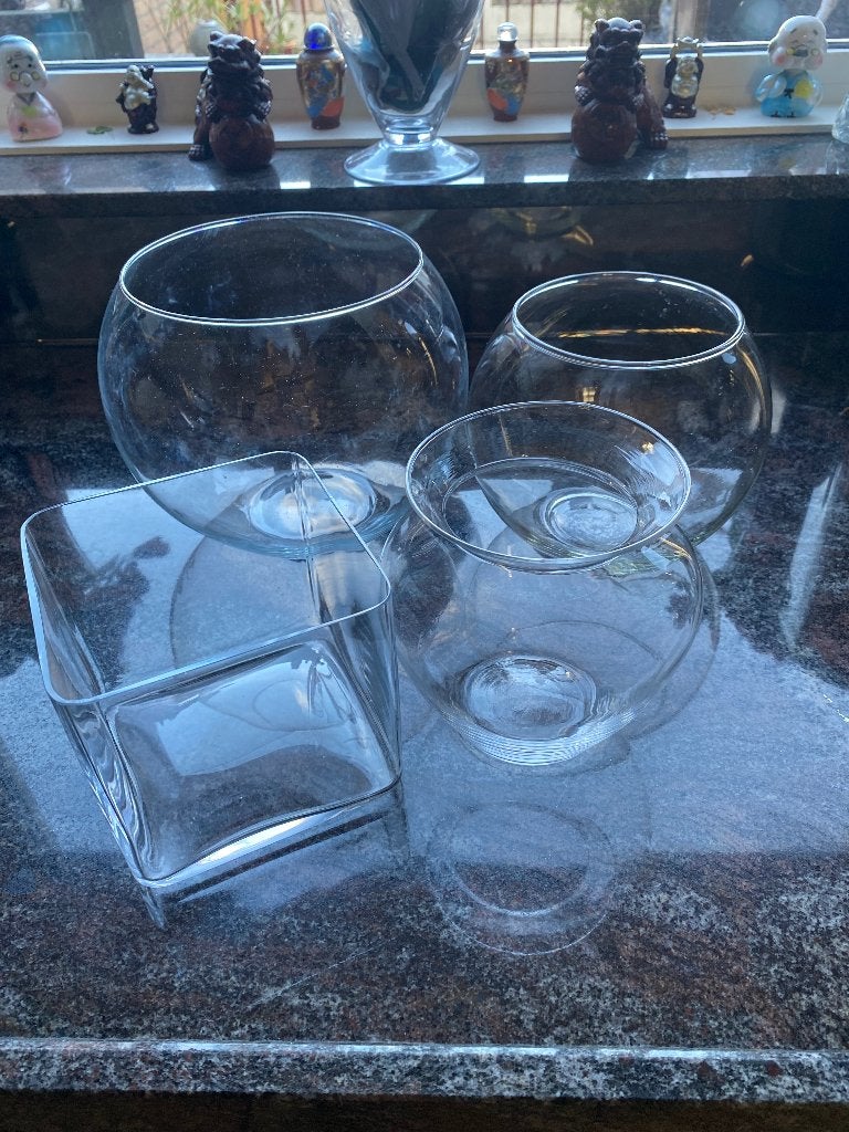 Diverse vazen, Ophalen of Verzenden, Zo goed als nieuw, Overige kleuren, Glas