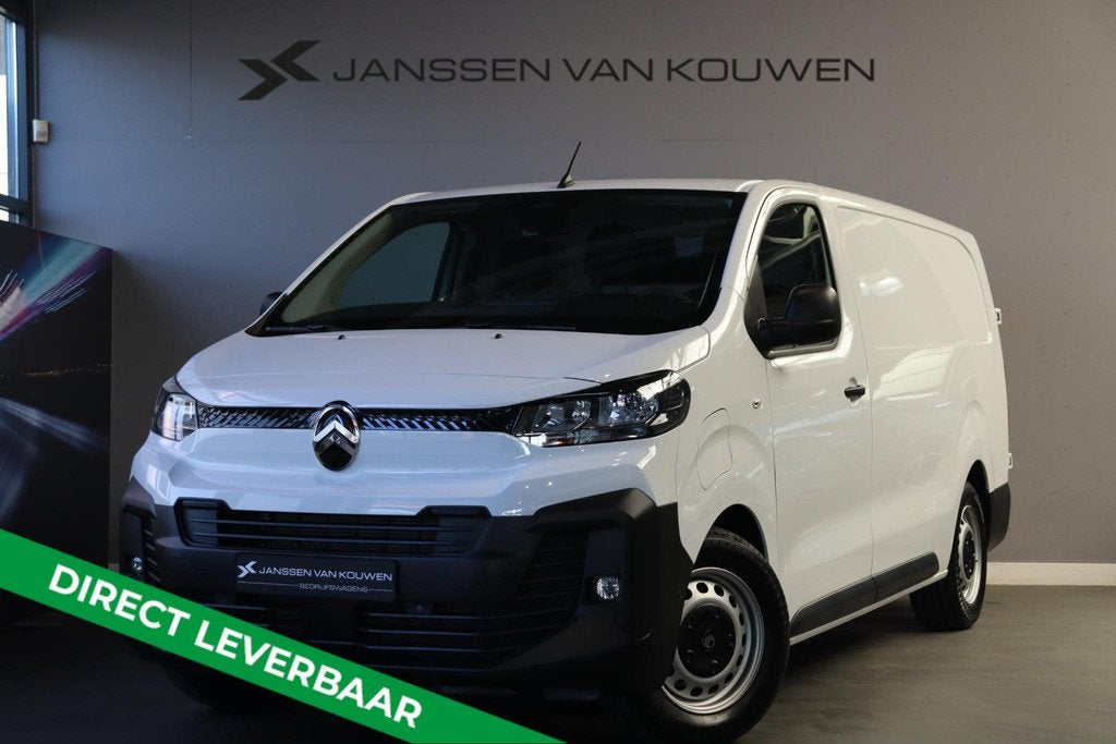 Citroën ë-Jumpy EV L3 75 kWh 0% rente / 2+6 jaar garantie, Auto's, Bestelauto's, 12 maanden, Zwart, Wit, 348 km