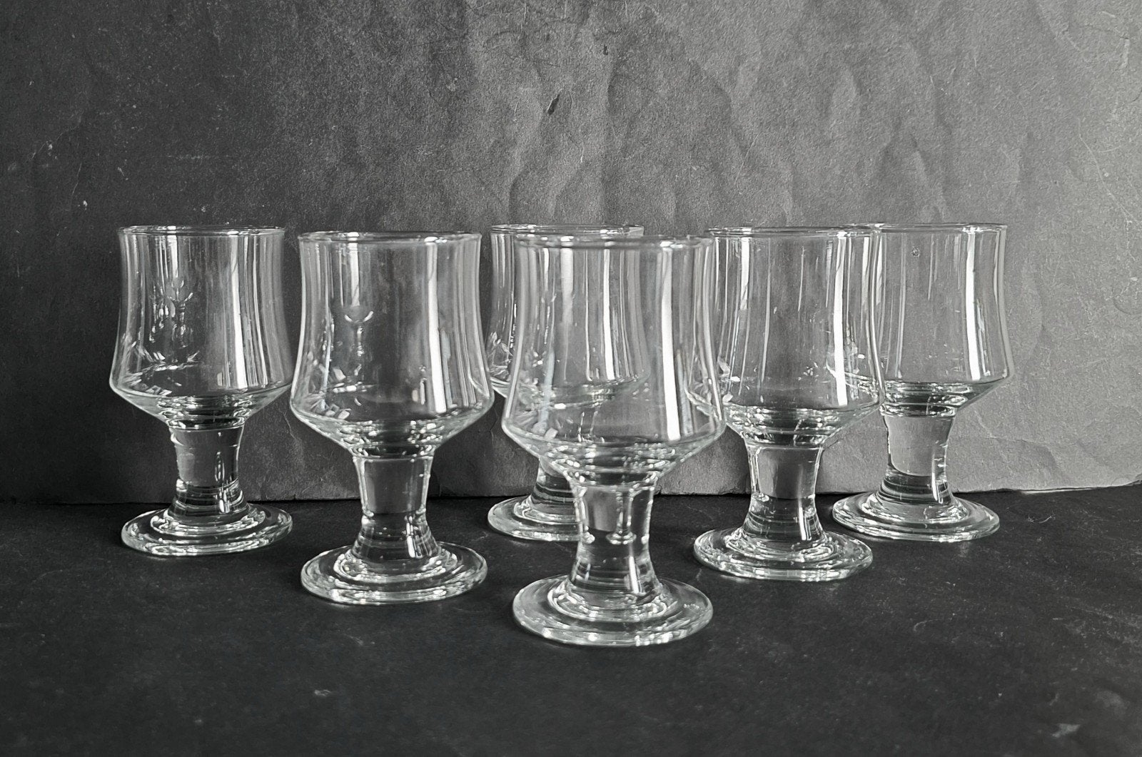 Holmegaard Per Lütken vintage 6 port/sherry glazen. "Hamlet", Verzamelen, Glas en Borrelglaasjes, Ophalen of Verzenden, Zo goed als nieuw