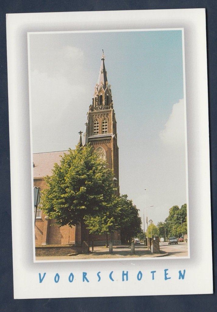 Voorschoten Laurentius Kerk Foto Riet Lieferink Ongelopen, Verzenden, 1980 tot heden, Ongelopen, Zuid-Holland