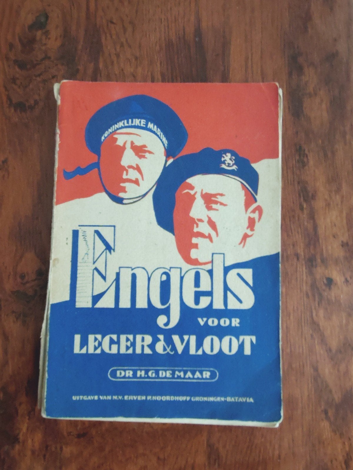 Engels voor Leger & Vloot - KNIL Boek Indië (1946), Gelezen, Ophalen of Verzenden, Landmacht, 1945 tot heden