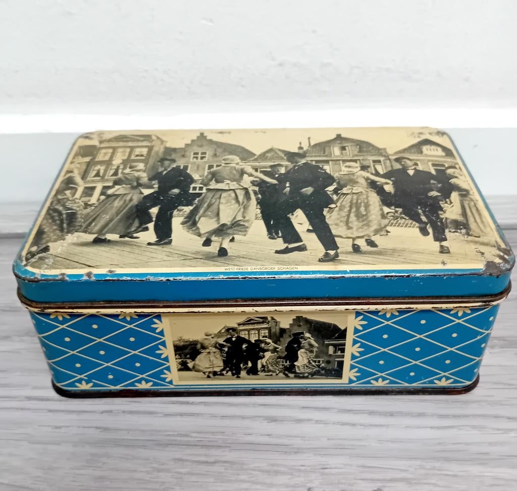 vintage blik schagen, Verzamelen, Blikken, Ophalen of Verzenden, Gebruikt, Overige