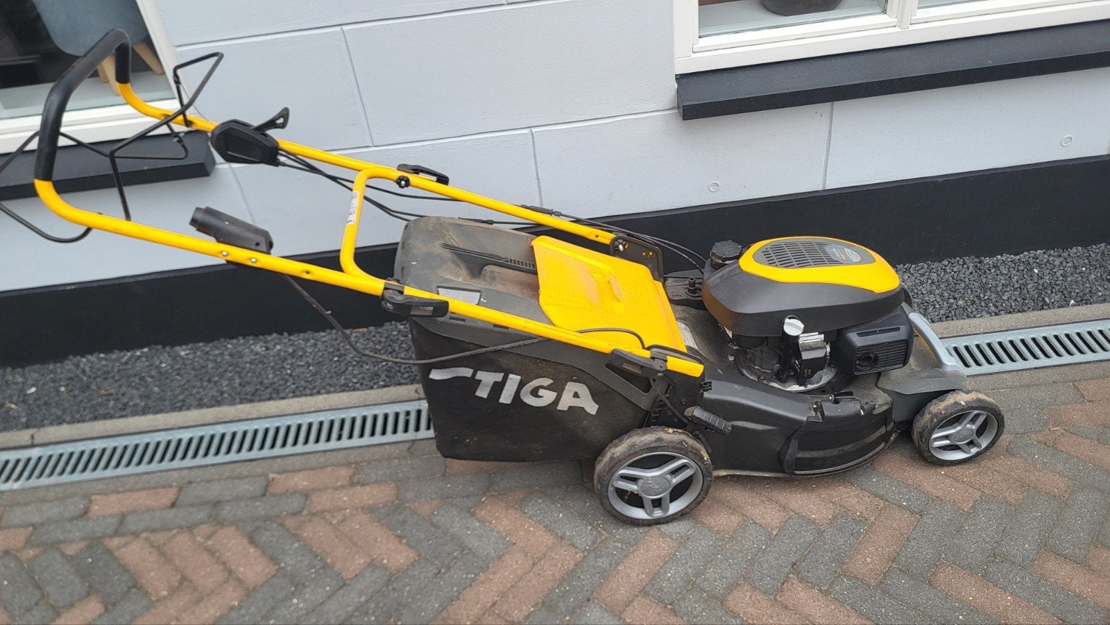 Stiga Combi  gazonmaaier bezinemaaier Honda, Tuin en Terras, Grasmaaiers, Ophalen, Gebruikt