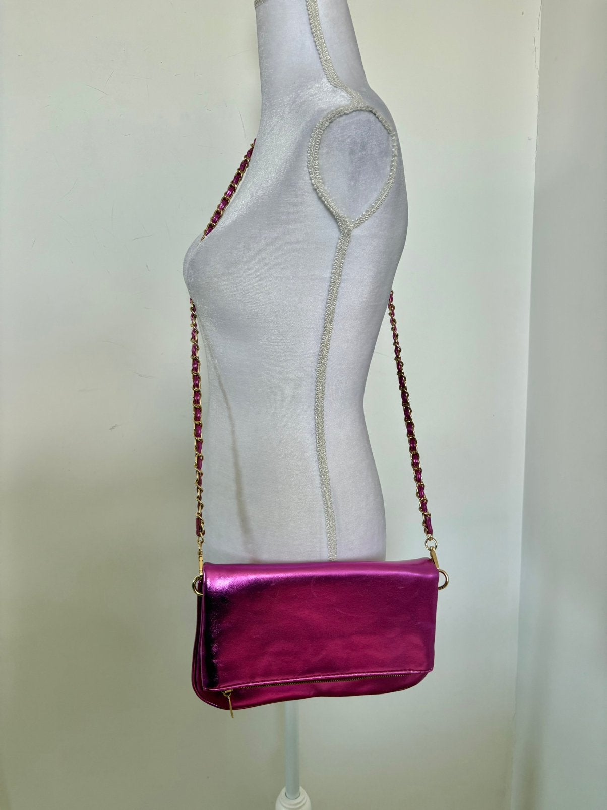 Paarse My Jewellery schoudertas / clutch, Ophalen of Verzenden, Zo goed als nieuw, Paars, Avondtasje