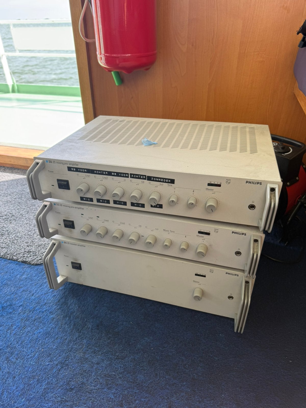 Philips SQ20 Versterkersset 4xdelig (2x Pre-Amp + 2 Booster), Audio, Tv en Foto, Versterkers en Receivers, Ophalen of Verzenden