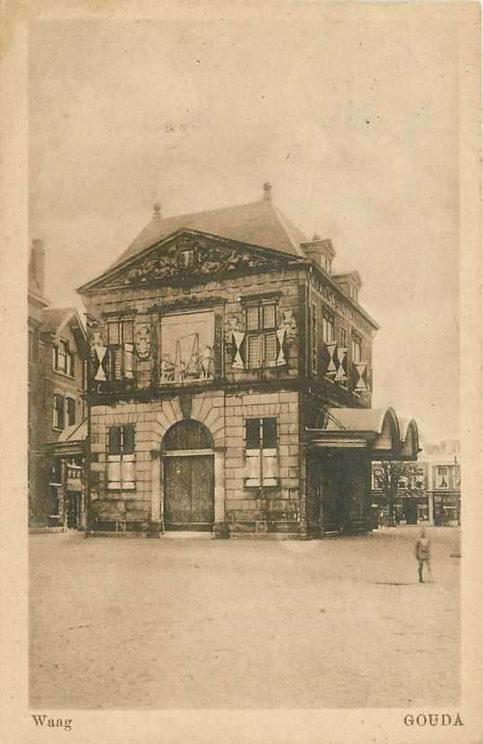 300-411-041 Gouda Waag, Verzenden, Voor 1920, Zuid-Holland