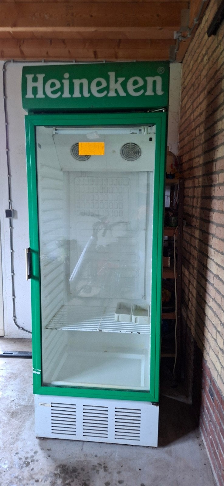 Heineken Koelkast - Vintage (ca. 30 jaar oud) - Werkend, 45 tot 60 cm, Zonder vriesvak, Gebruikt, 160 cm of meer