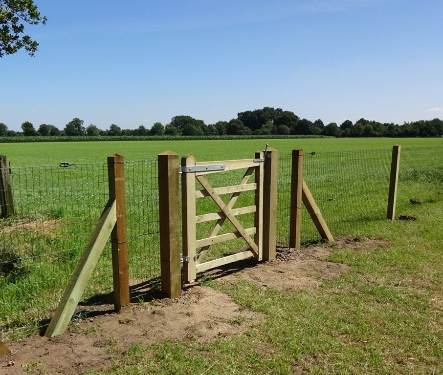33. Houten poort | landhekken | weidepoorten, Ophalen of Verzenden, Nieuw, Hout, Tuinhek
