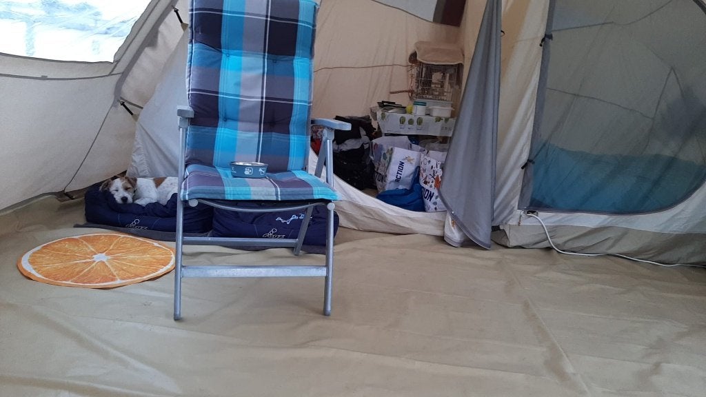 Tent 550 x 350 + Luifel 1,5 meter -- Active Leisure 4, Ophalen, Zo goed als nieuw, Tot en met 4