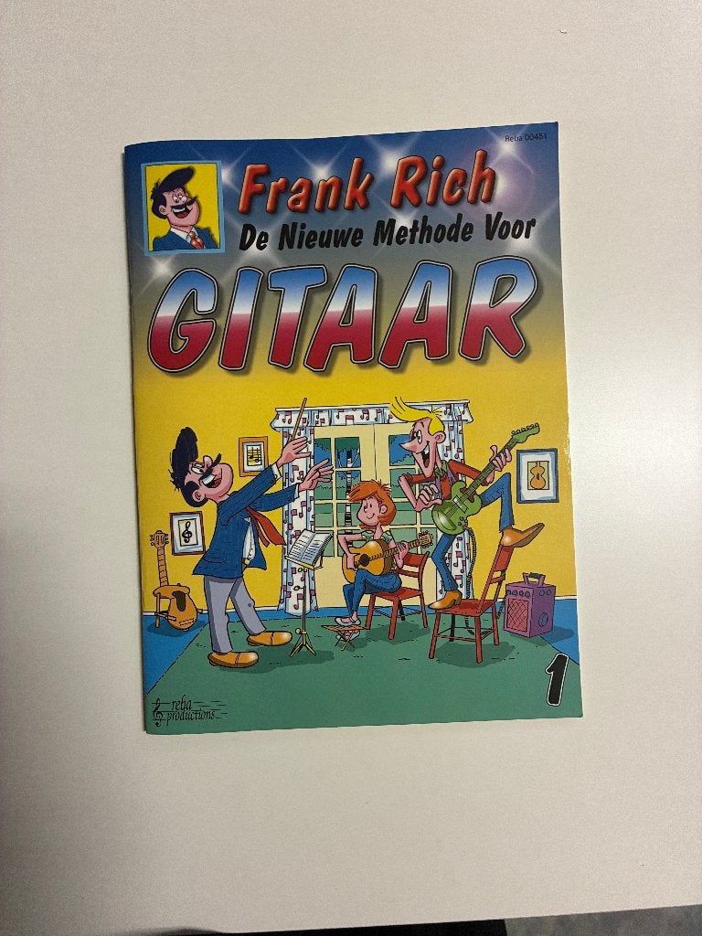 Frank Rich - de nieuwe methode voor gitaar, Muziek en Instrumenten, Bladmuziek, Gitaar, Les of Cursus, Ophalen of Verzenden, Zo goed als nieuw