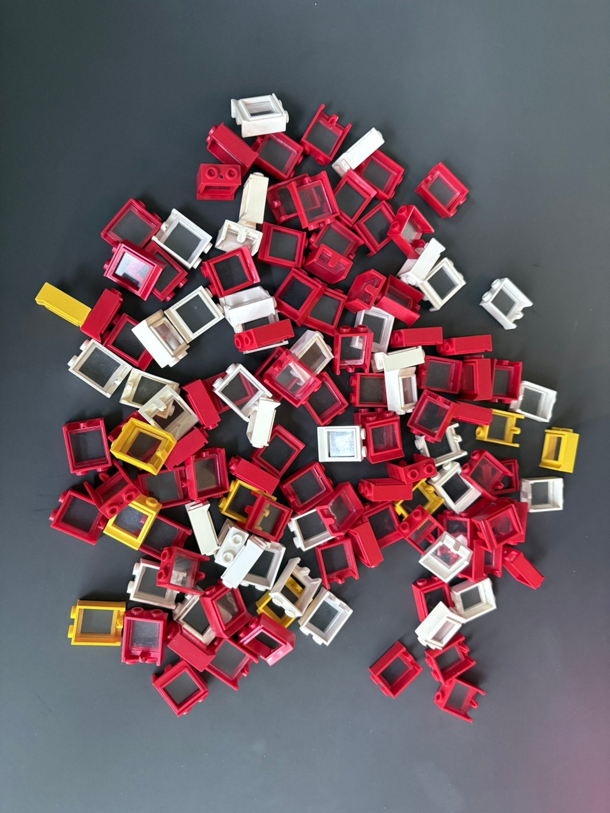 Lego raampjes 1x2x2 vintage, 130 stuks, Gebruikt, Overige thema's, Lego, Ophalen of Verzenden