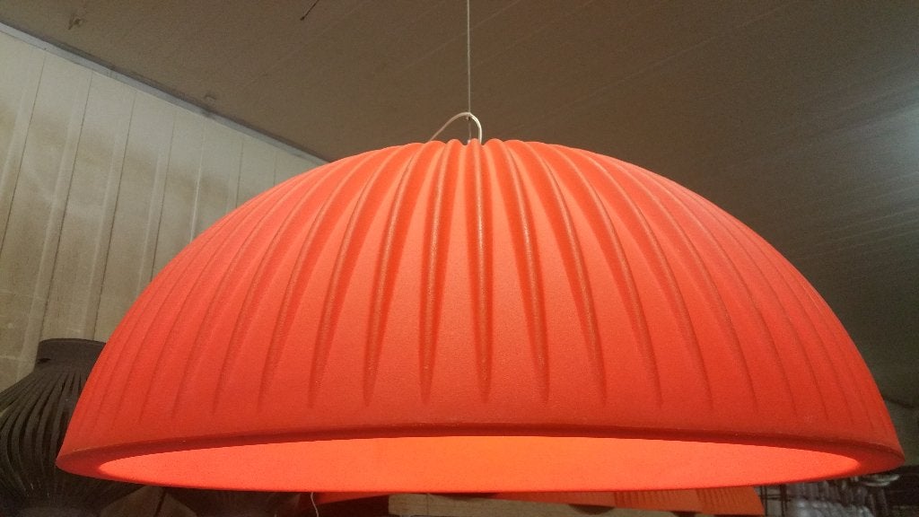 Koepellamp design dome 90cm kayradome oranje, Ophalen, Gebruikt, Kunststof, Minder dan 50 cm