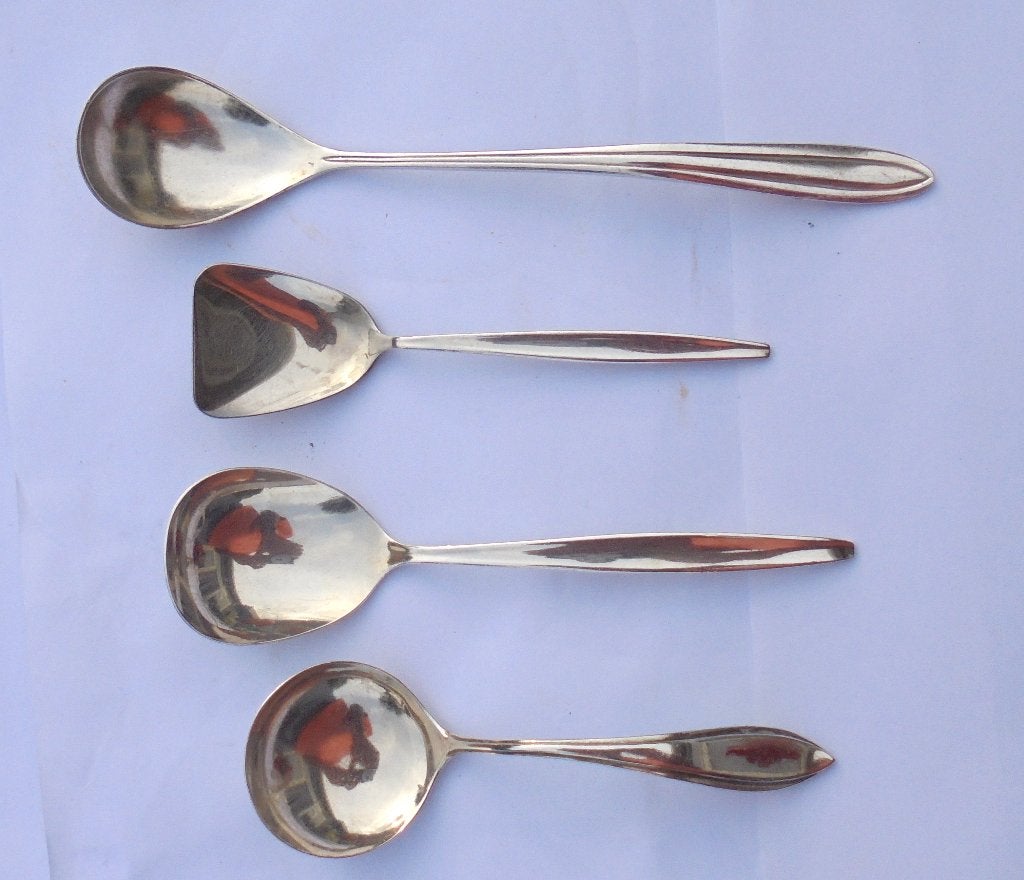 Set van 4 zwaar verzilverde lepels Keltum, Elyse, Nieuwpoort, Ophalen of Verzenden