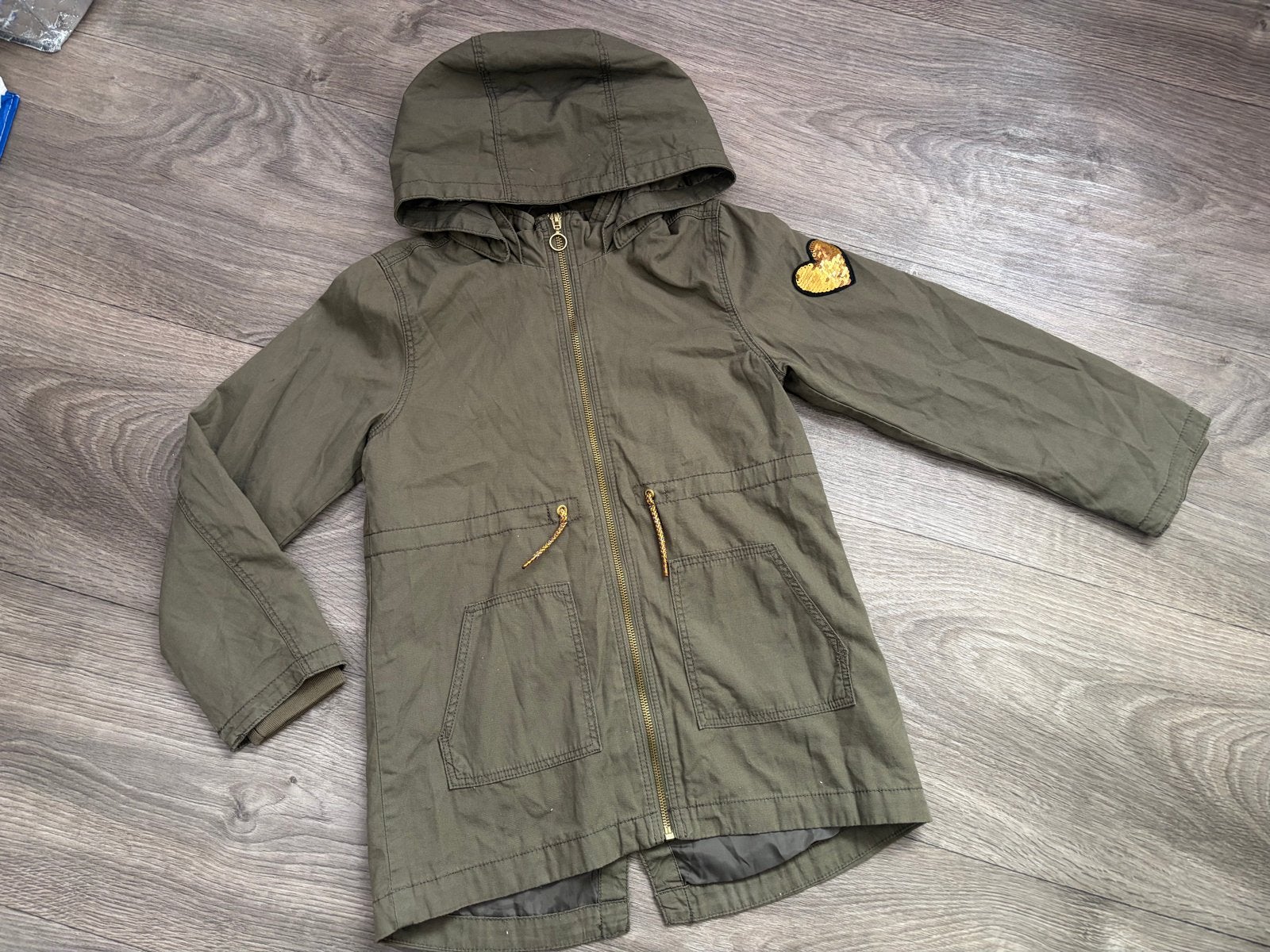 H&M meisjesjas parkajas tussenjas maat 128, Ophalen of Verzenden, Nieuw, Meisje, Jas