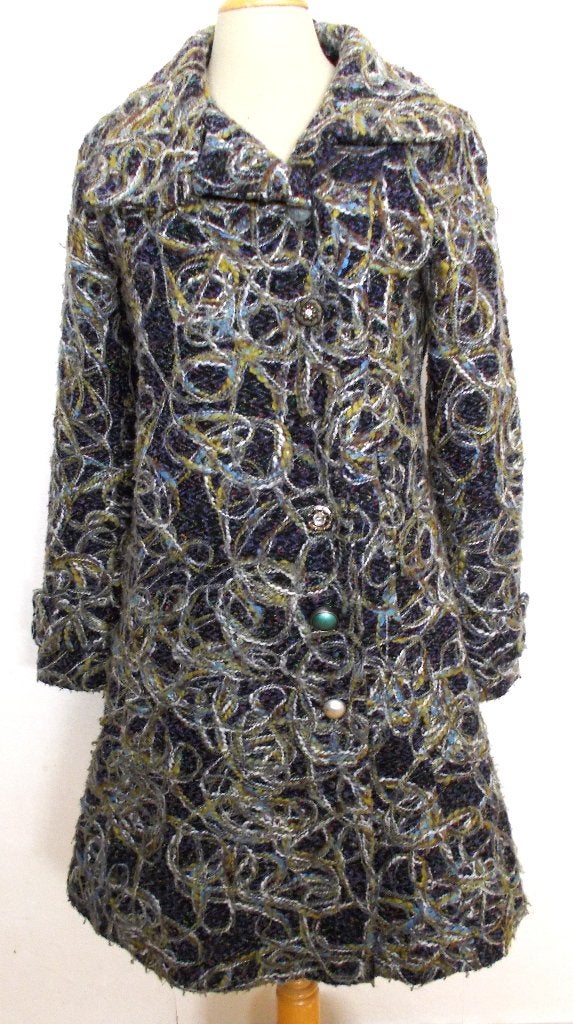 Aparte draadjes jas met mooie knopen van Desigual! 38/M, Verzenden, Zo goed als nieuw, Maat 38/40 (M), Meerkleurig