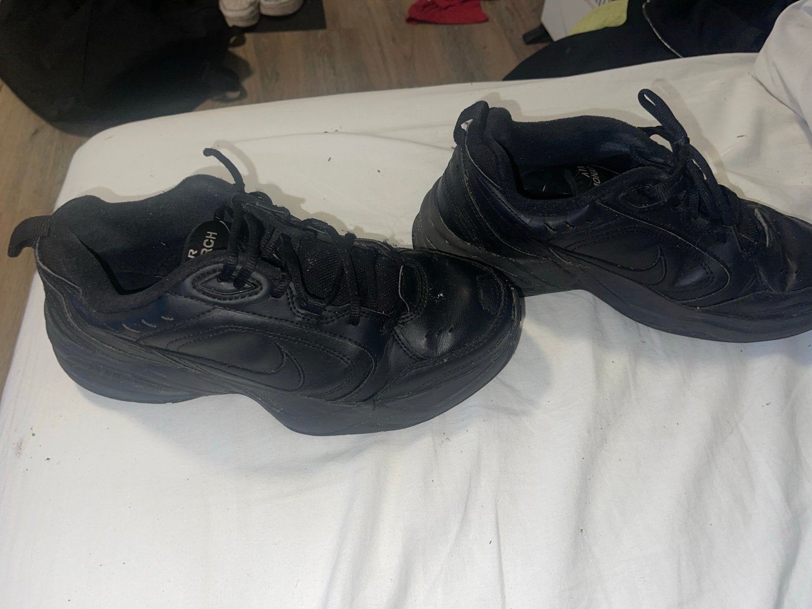 Nike Air Monarch Sportschoenen Maat 43, Ophalen, Gedragen, Zwart, Sneakers of Gympen