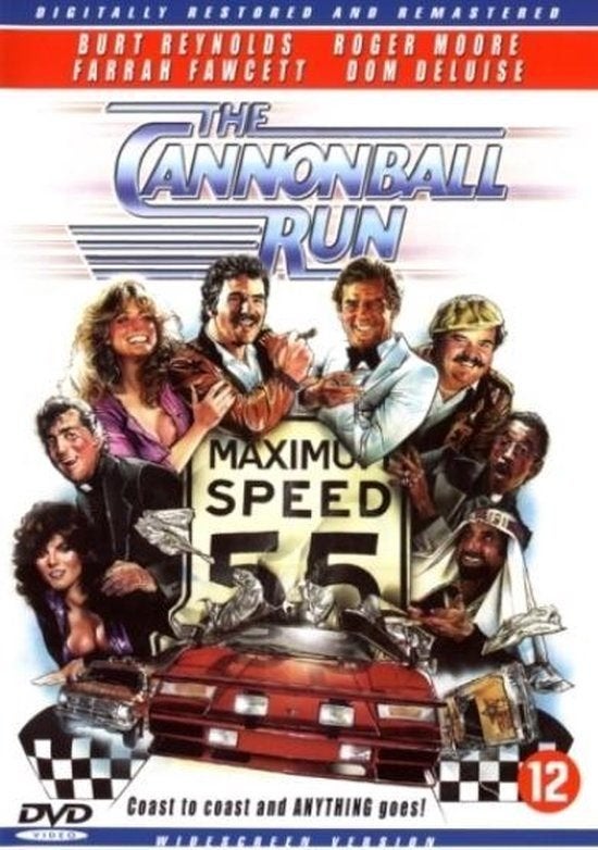 DVD THE CANNONBALL RUN FARRAH FAWCETT ROGER MOORE B REYNOLDS, Alle leeftijden, Verzenden, Zo goed als nieuw, Actiekomedie