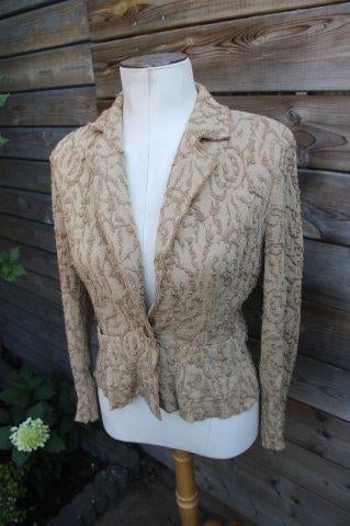 Jasje bruin/ goud ML Collections mt 38 winter Vaste prijs, Maat 38/40 (M), Bruin, Verzenden, Zo goed als nieuw