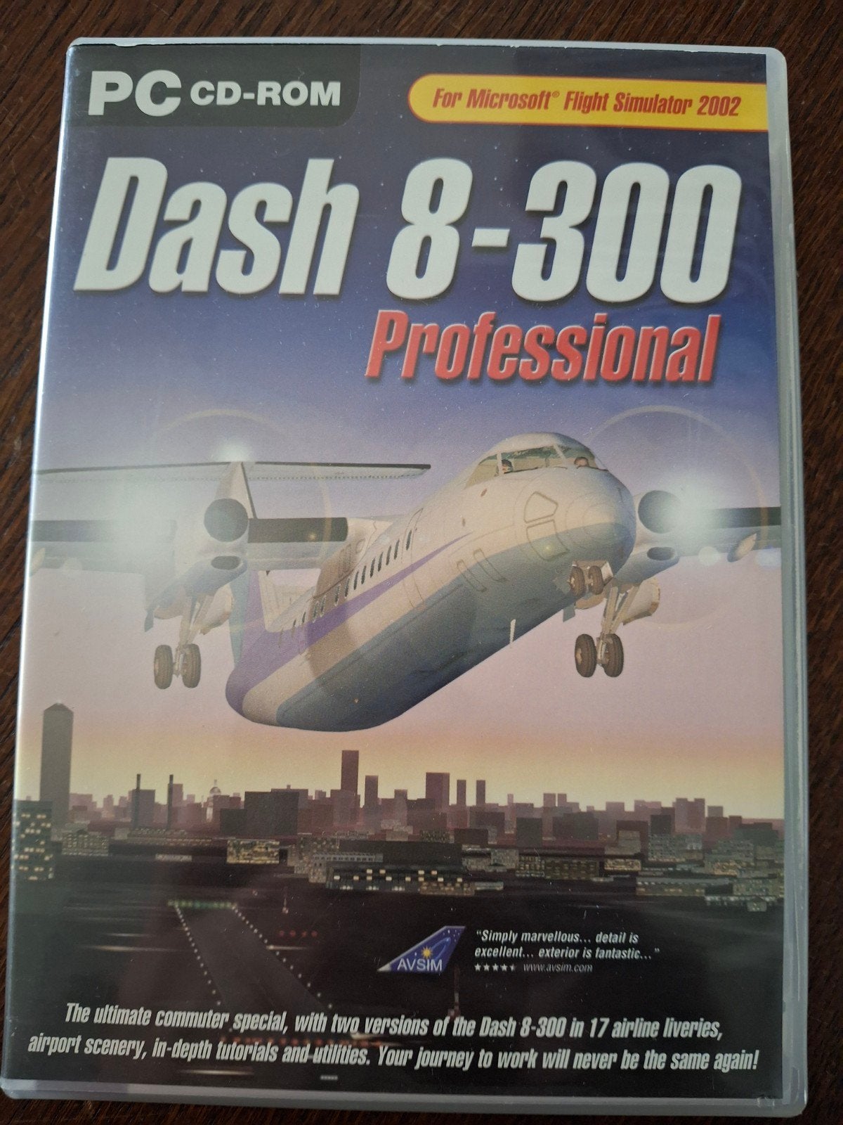 Dash 8-300 Professional PC CD-ROM voor Flight Simulator, 1 speler, Ophalen of Verzenden, Zo goed als nieuw, Vanaf 3 jaar