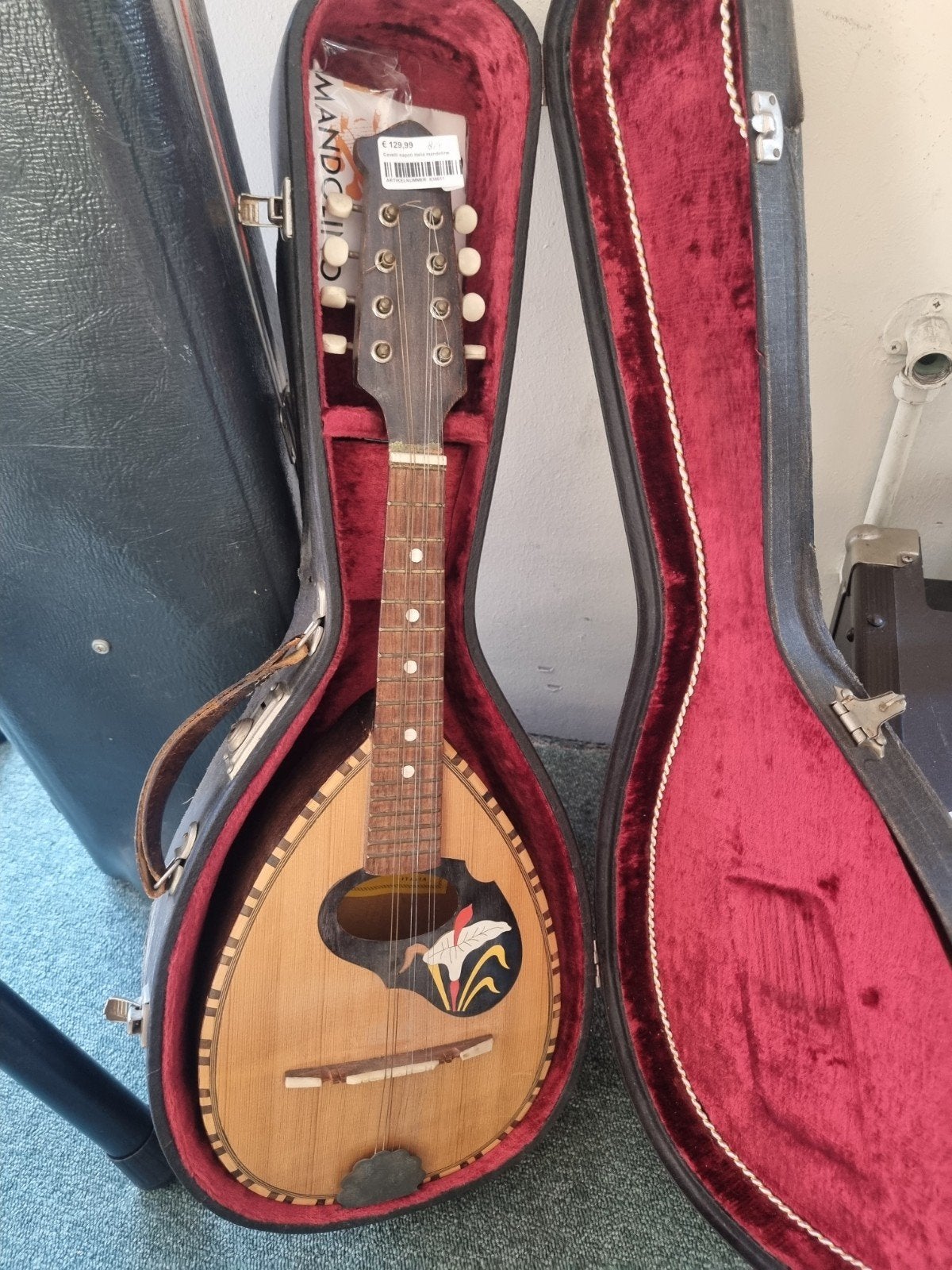 Cavelli Mandoline Napels, Italië - Vintage met koffer, Muziek en Instrumenten, Ophalen of Verzenden, Gebruikt, Overige typen