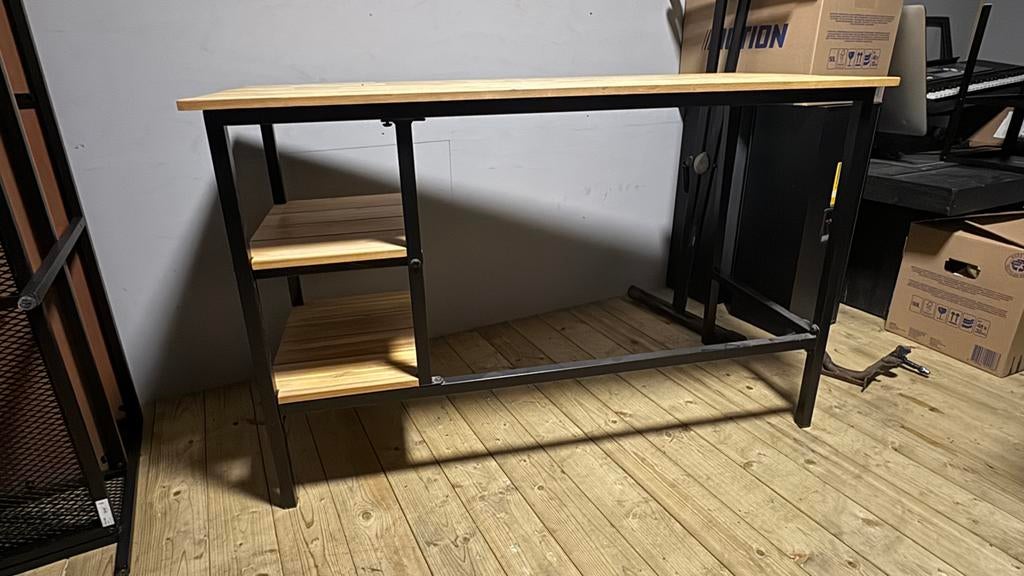 Industrieel Bureau tafel, Ophalen, Zo goed als nieuw