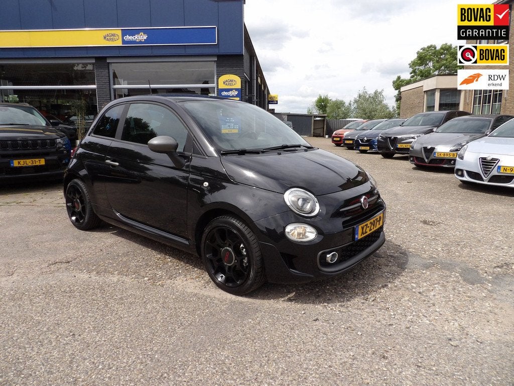 Fiat 500 1.2 S / Automaat / Rijklaarprijs, Auto's, 12 maanden, Gebruikt, Zwart, Bedrijf