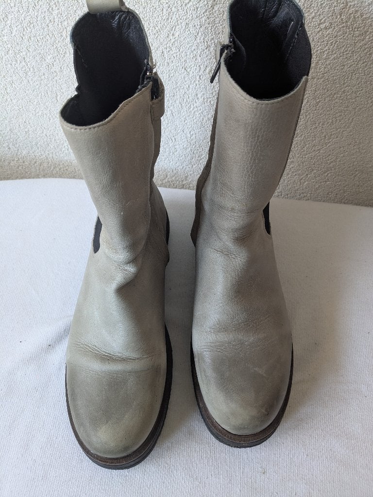 Beige half hoge laars maat 39, Beige, Lage of Enkellaarzen, Ophalen of Verzenden, Zo goed als nieuw