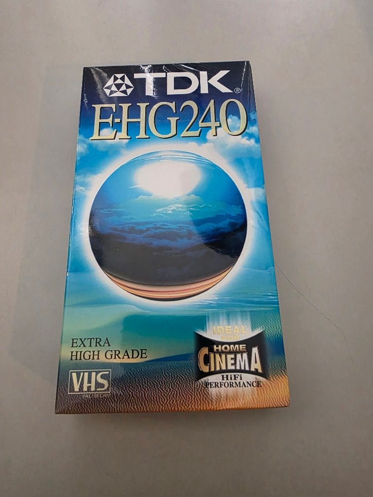 Nieuwe videobanden TDK E-HG240 in folie, Ophalen, Alle leeftijden, Overige genres, Nieuw in verpakking