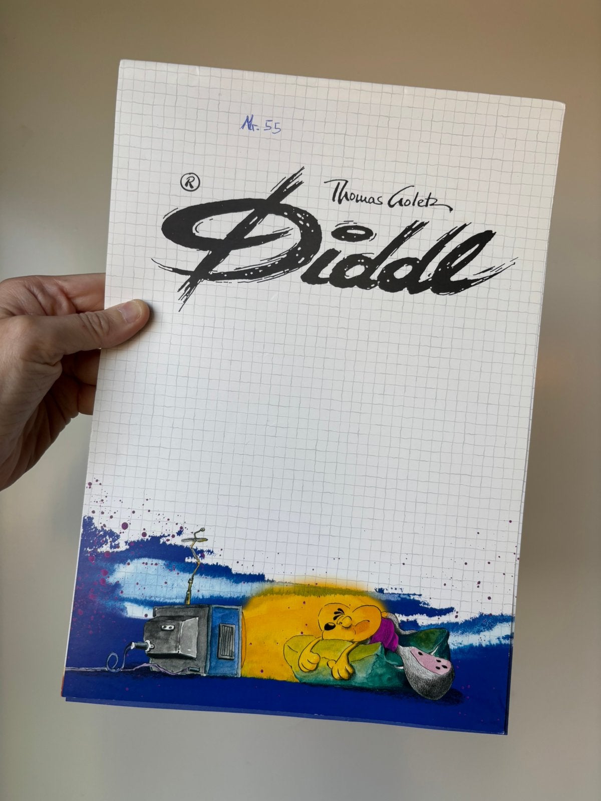 Diddl A4 blok nummer 55 zeldzaam, Verzenden, Zo goed als nieuw, Papier, Kaart of Schrift