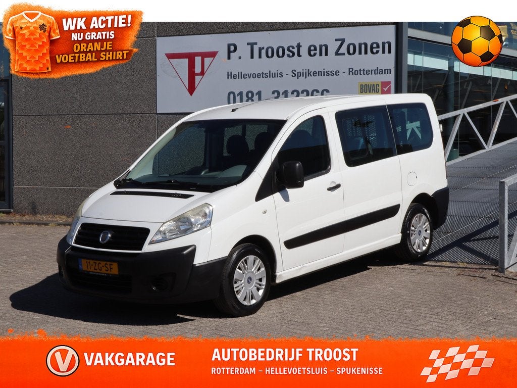 Fiat Scudo Combinato Rolstoelvervoer Centrale deurvergrendel, Auto's, Fiat, 12 maanden, Stof, Gebruikt, 8 stoelen
