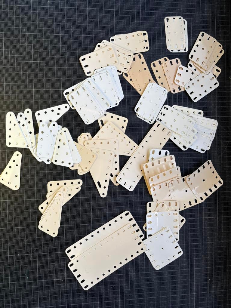 Meccano plastic flexibele plaatjes 100 plus, Ophalen of Verzenden