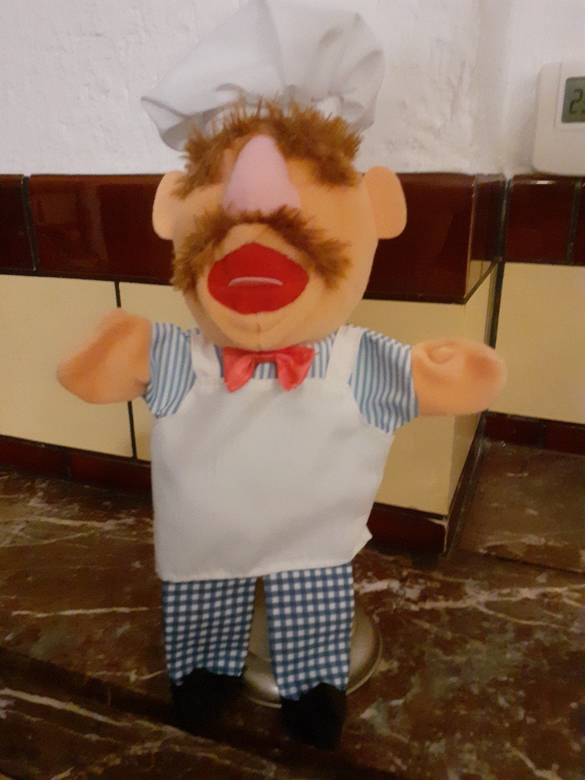 Swedisch Chef van the Muppets handpop, Ophalen of Verzenden, Zo goed als nieuw, Pop
