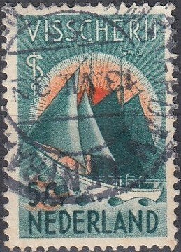 Nederland- 1933 - Zeemanszegel- Hospitaal-Kerkschip- G, Verzenden, T/m 1940, Gestempeld