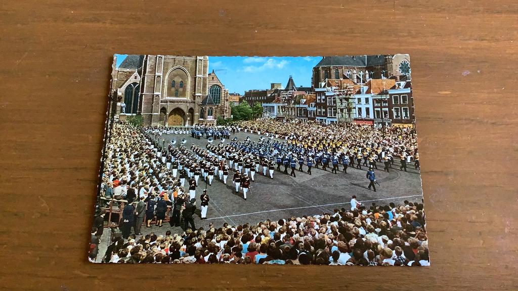 Delft.  Taptoe, Verzamelen, Ophalen of Verzenden, 1960 tot 1980, Gelopen, Zuid-Holland