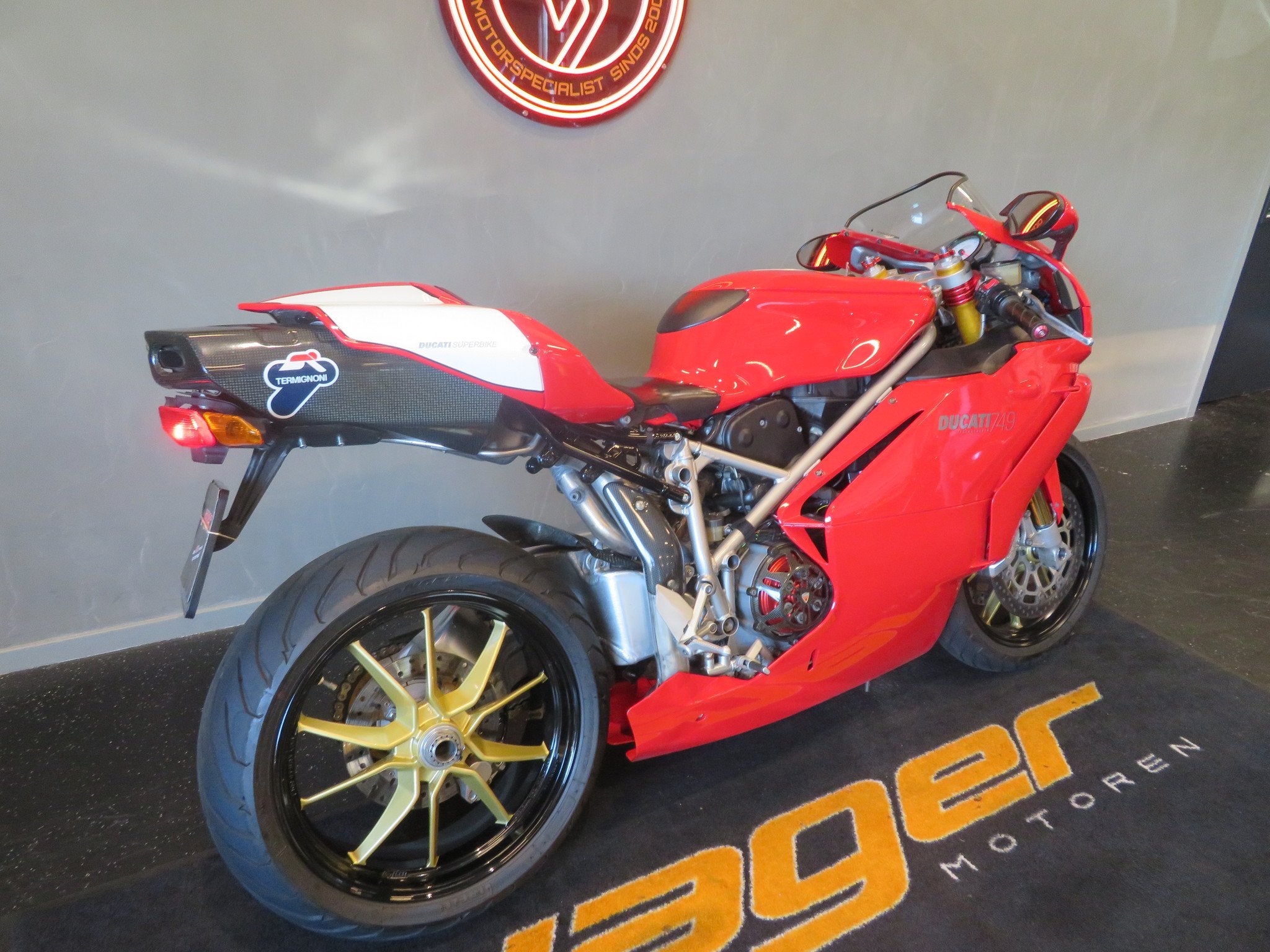 Ducati 749 S SUPER STRAK! TERMIGNONI (bj 2003), Motoren, Bedrijf, Super Sport